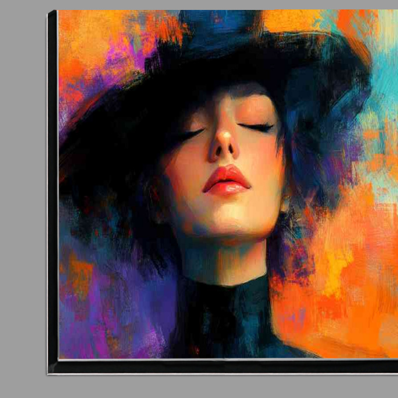 Buy Di-Bond : (Woman in the style of an oil painting)