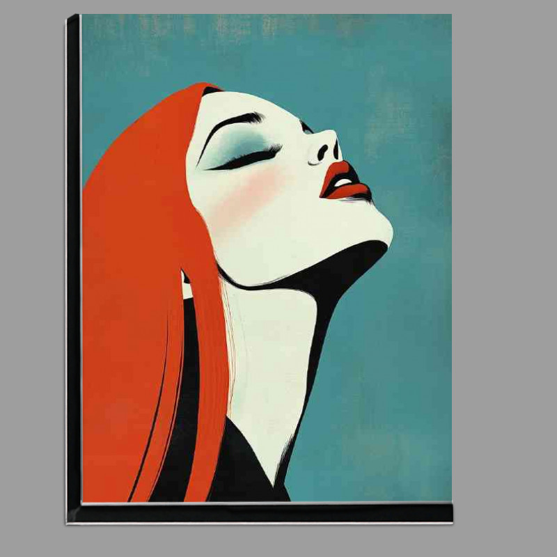 Buy Di-Bond : (Lady with the red hair eyes closed)
