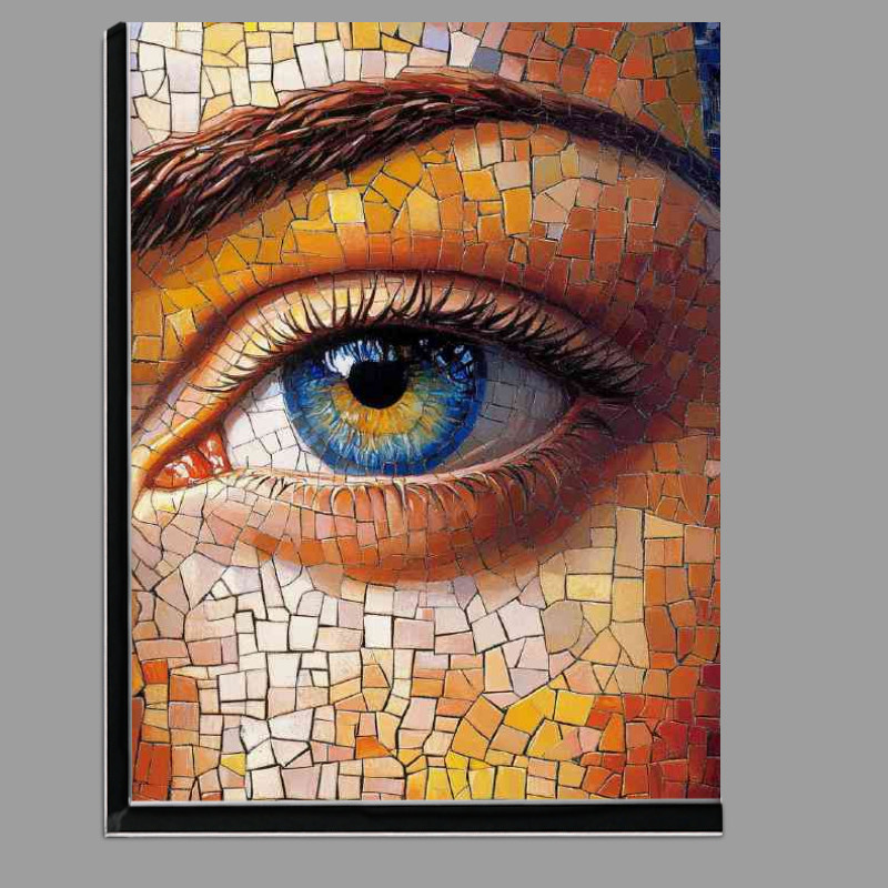 Buy Di-Bond : (Mexican eyes beautiful mosaic art style)