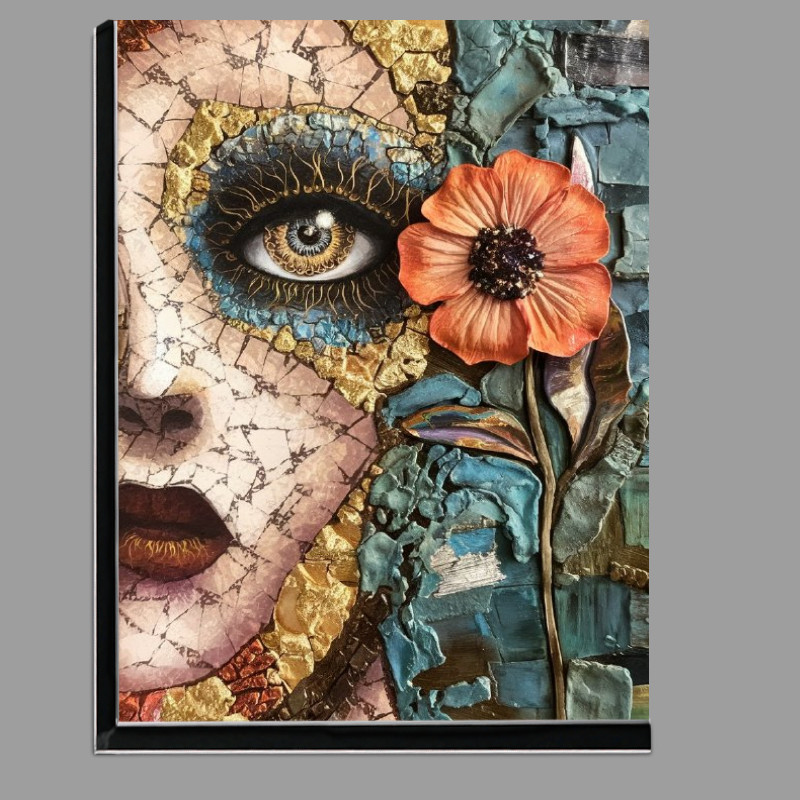 Buy Di-Bond : (The beautiful face cracked with flowers)
