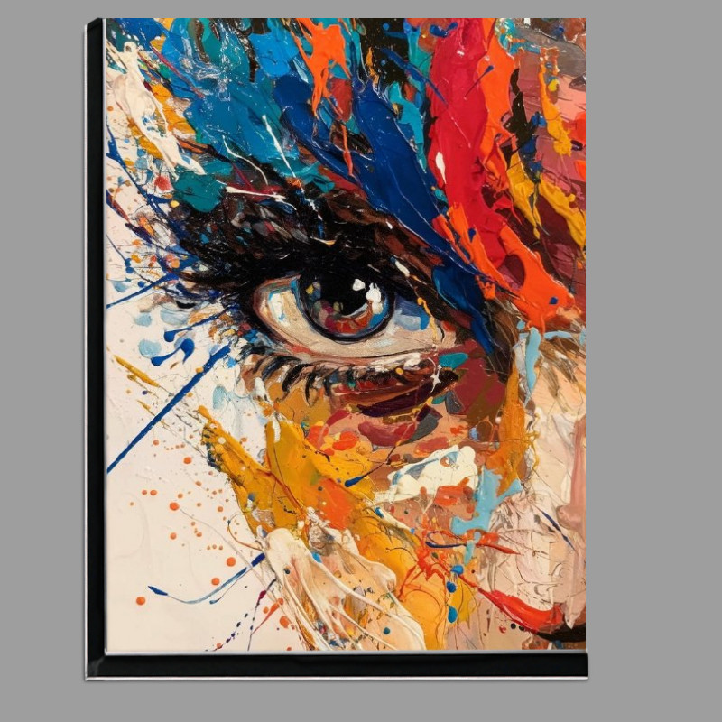 Buy Di-Bond : (Vibrant and abstract portrayal of a human eye)