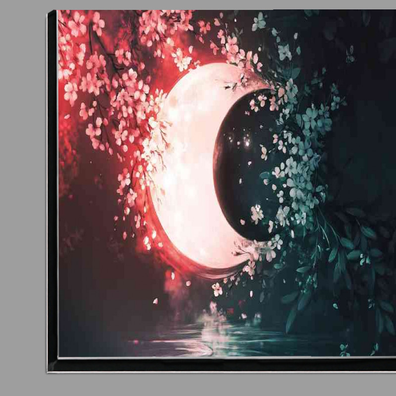 Buy Di-Bond : (Yin yang symbol made of cherry blossoms and the moon)