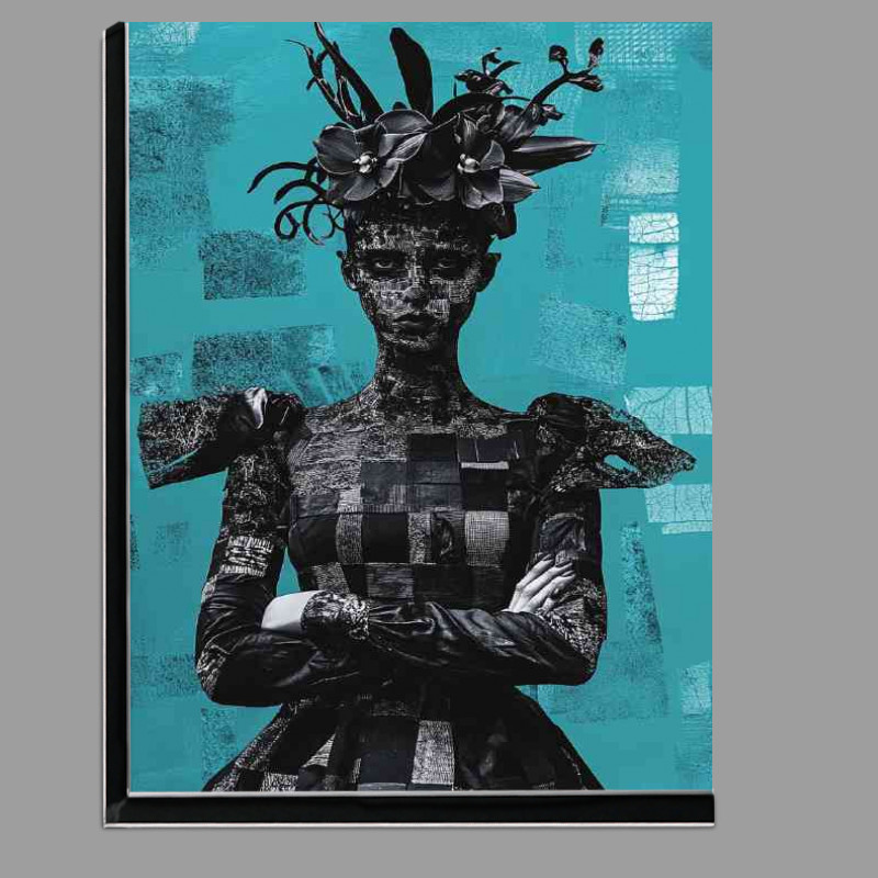 Buy Di-Bond : (of an orchid flower woman in teal)