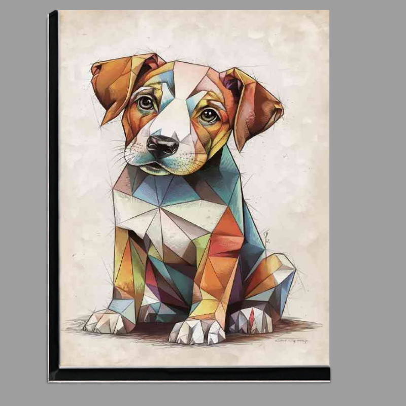 Buy Di-Bond : (The geometric little puppy dog earty colours)
