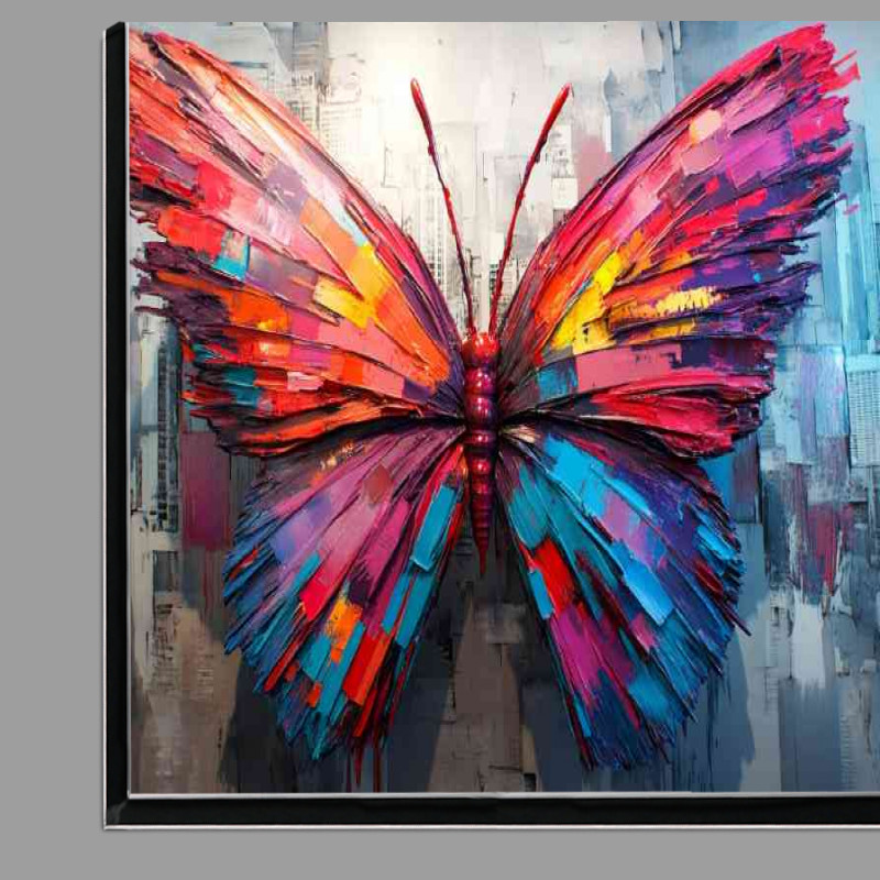 Buy Di-Bond : (Colorful butterfly with wings painted)