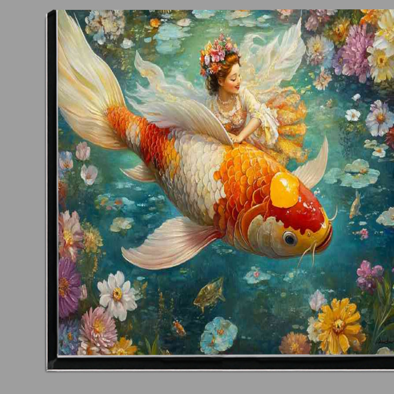 Buy Di-Bond : (Koi fish with Angel wings colorful)