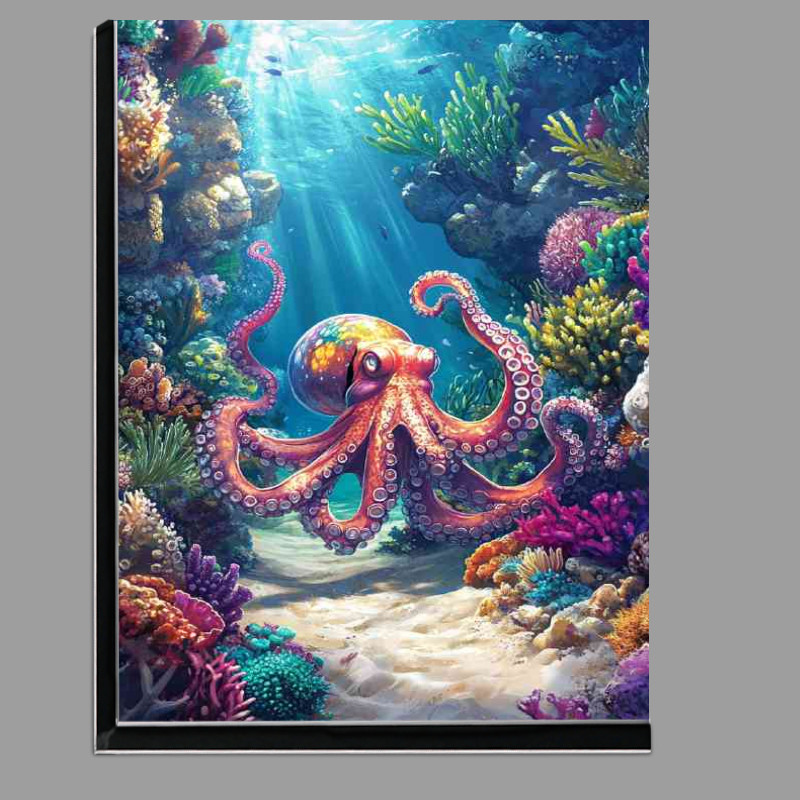 Buy Di-Bond : (Colorful octopus in the ocean)