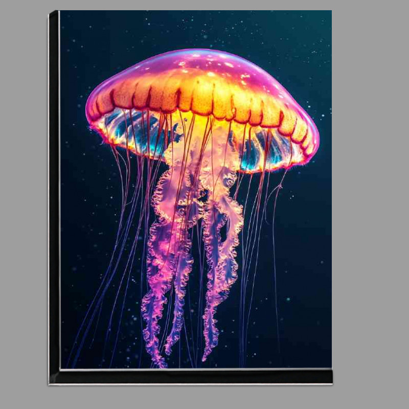 Buy Di-Bond : (jellyfish full body shot detailed vibrant colorful)