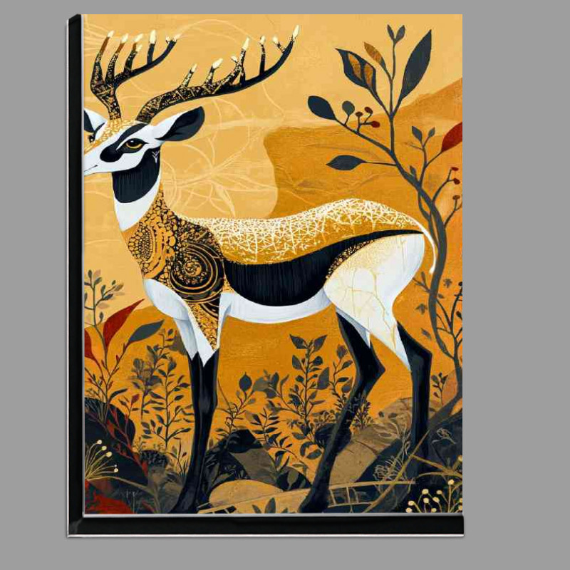 Buy Di-Bond : (Antelope with golden patterns leaf trees)