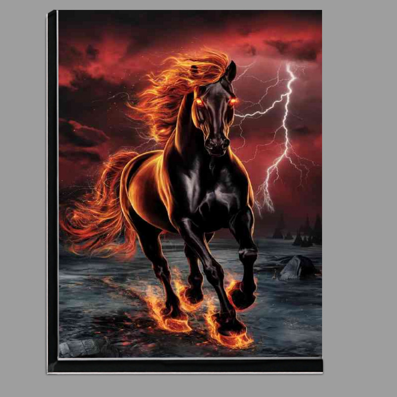 Buy Di-Bond : (Fire race horse dark fantasy)