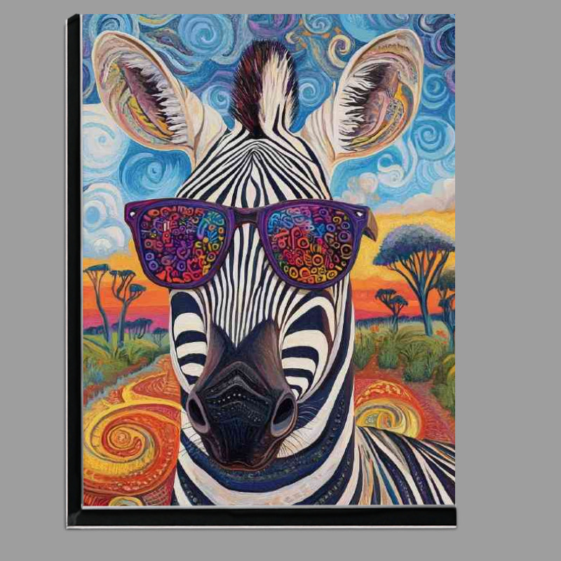 Buy Di-Bond : (Psychedelic zebra wearing sunglasses)