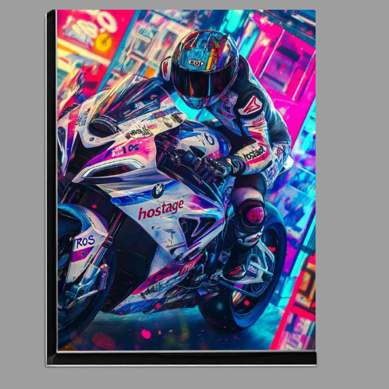 Buy Di-Bond : (BMW S P M8 race motorcycle in the style of airbrushed)