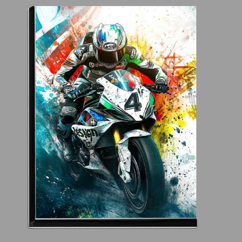Buy Di-Bond : (Moto Gp bike of R design with number 4 BMW M6 inspired graffiti paint)