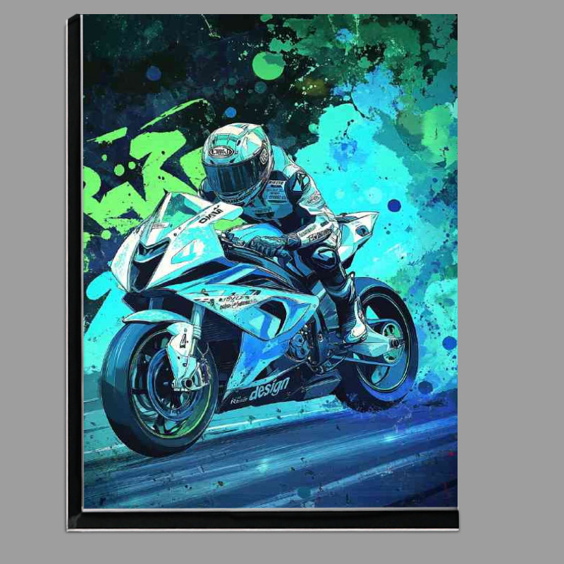 Buy Di-Bond : (Moto Gp bike of R design with number 4 BMW M6 inspired painting)