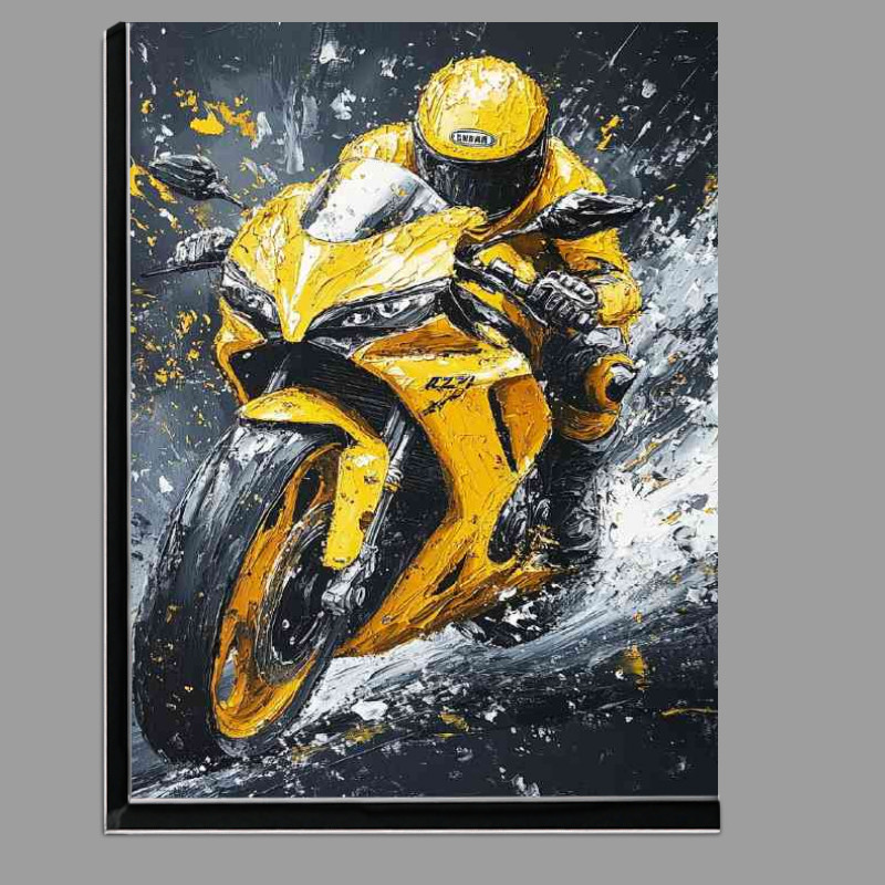 Buy Di-Bond : (Ryvin R 750 Yellow painting in the style of art)