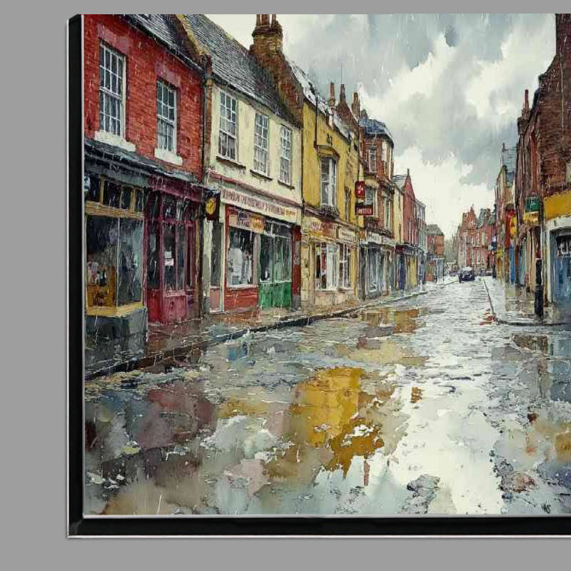 Buy Di-Bond : (Watercolour photorealistic illustration a rainy day)