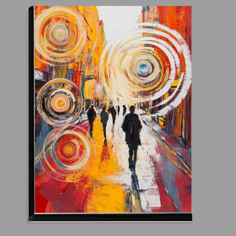 Buy Di-Bond : (Abstract of the streets in Dublin Irish street art)