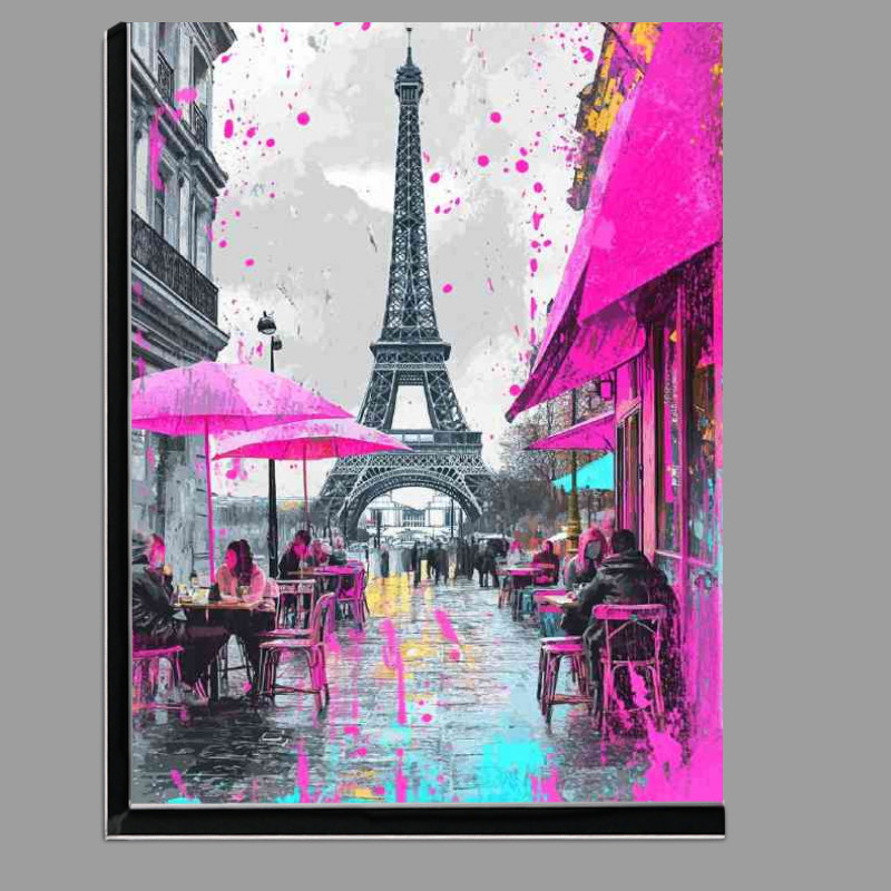 Buy Di-Bond : (The Eiffel Tower in Paris people seating)