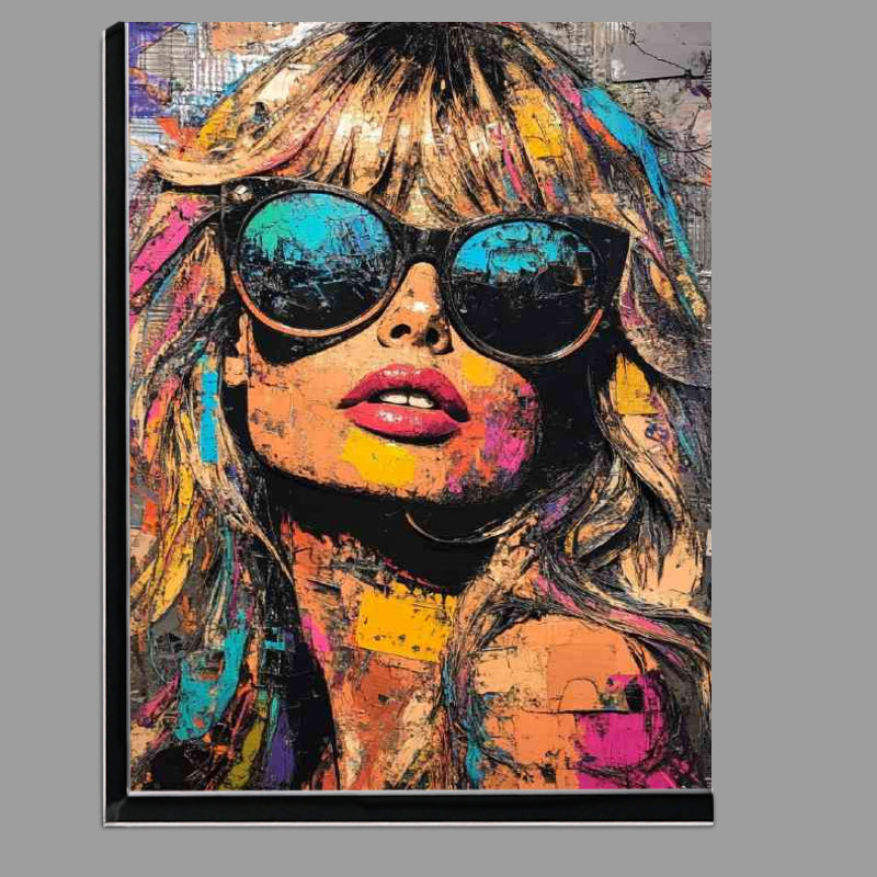 Buy Di-Bond : (Brigitte Bardot made with colorful splashed art)