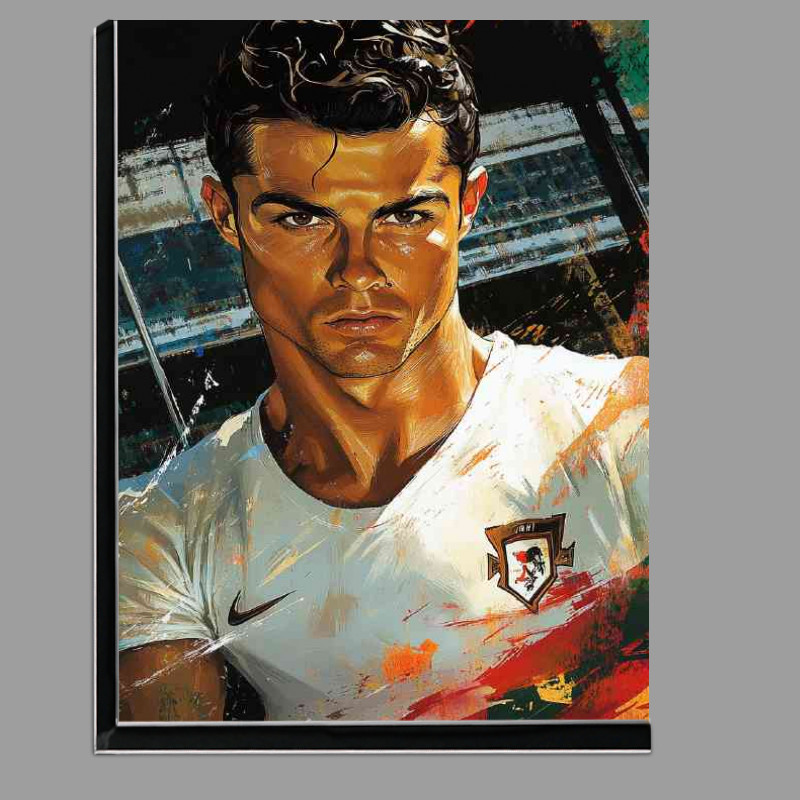 Buy Di-Bond : (Cristiano Ronaldo in the style of Yoji Shinkawa splashed colour)