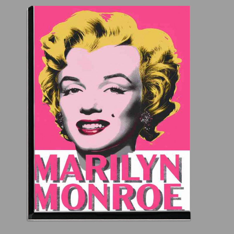 Buy Di-Bond : (Marilyn monroe pink mixed media art)