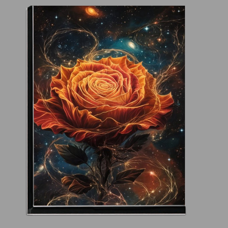 Buy Di-Bond : (Rose with fiery swirling patterns)
