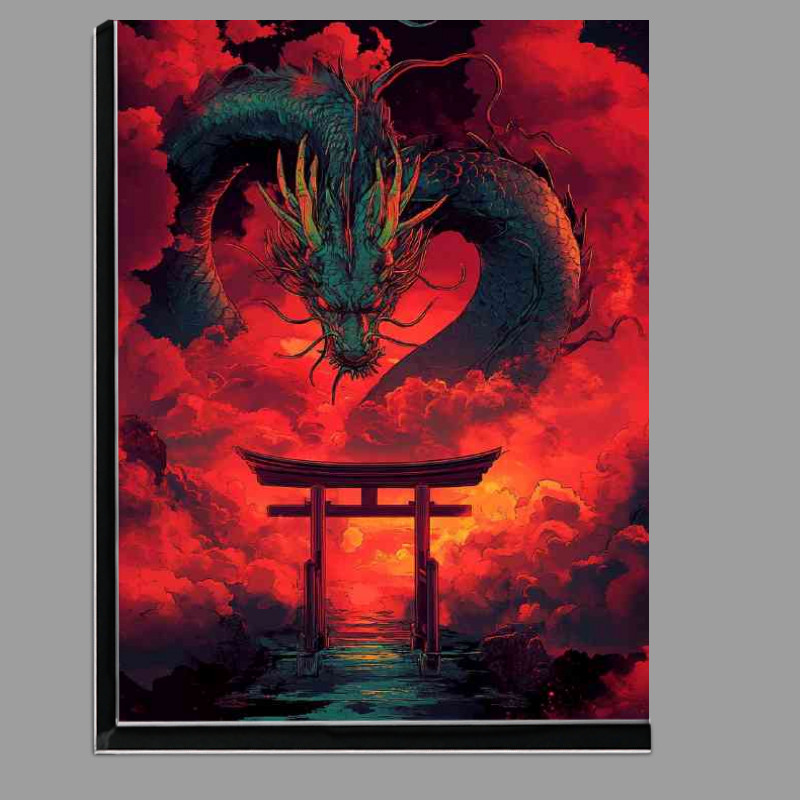 Buy Di-Bond : (A Chinese dragon surrounded by red clouds and tori gate)