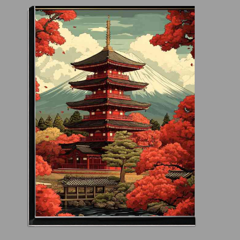 Buy Di-Bond : (Japanese temple with Mount Fuji in the back)