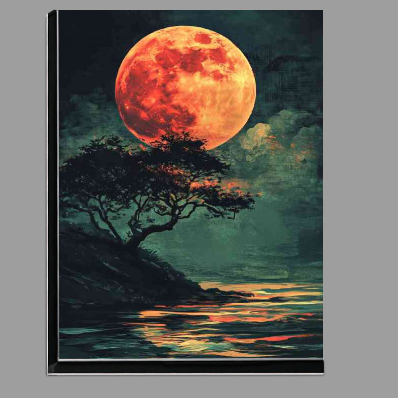 Buy Di-Bond : (Japanese landscape dark fantasy red moon)