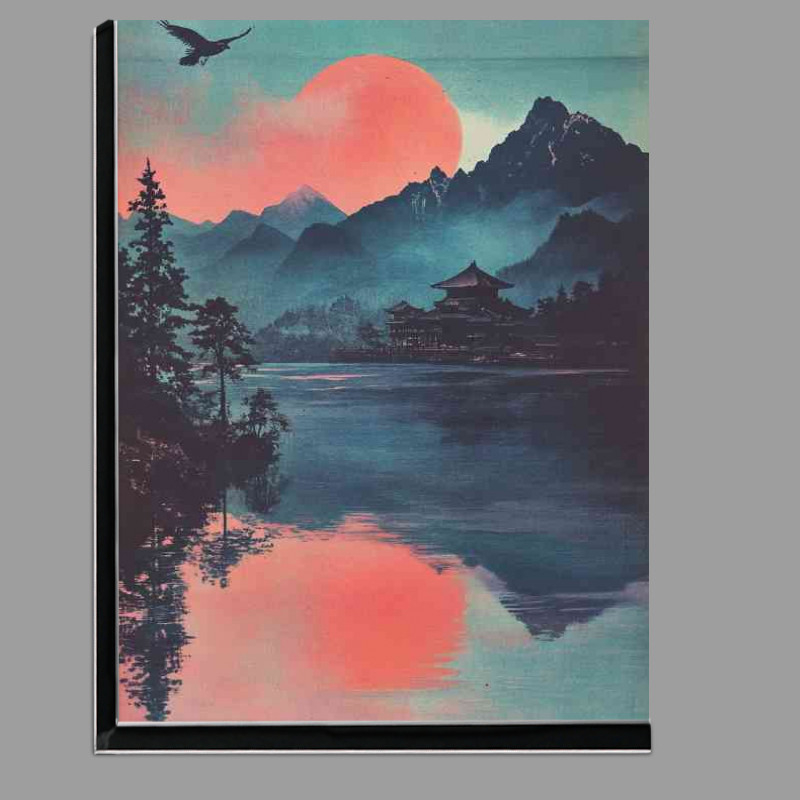 Buy Di-Bond : (Vintage Japanese postcard mountains lake)