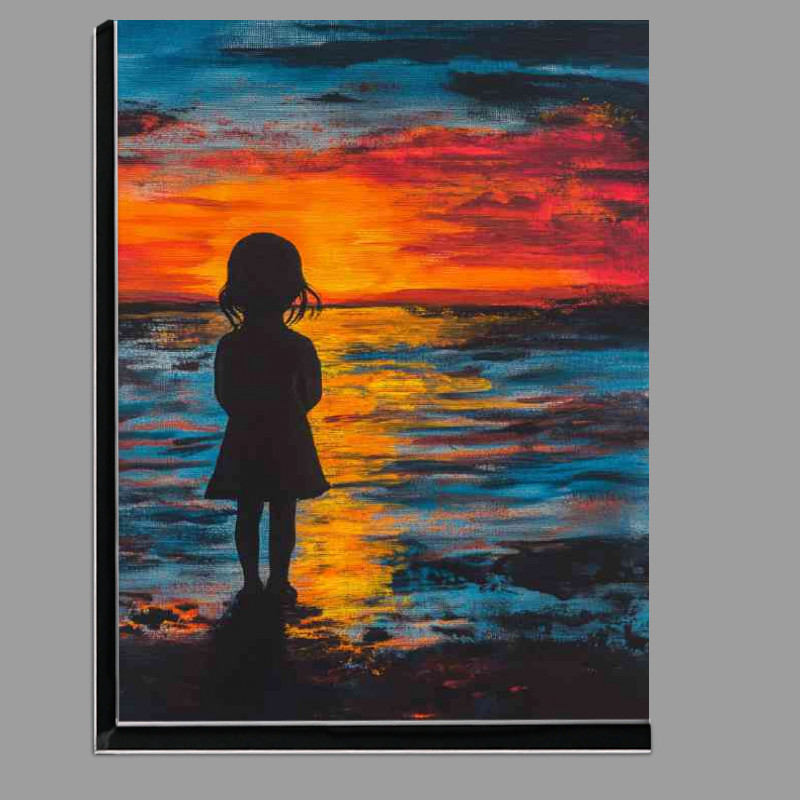 Buy Di-Bond : (Little girl standing on the beach)