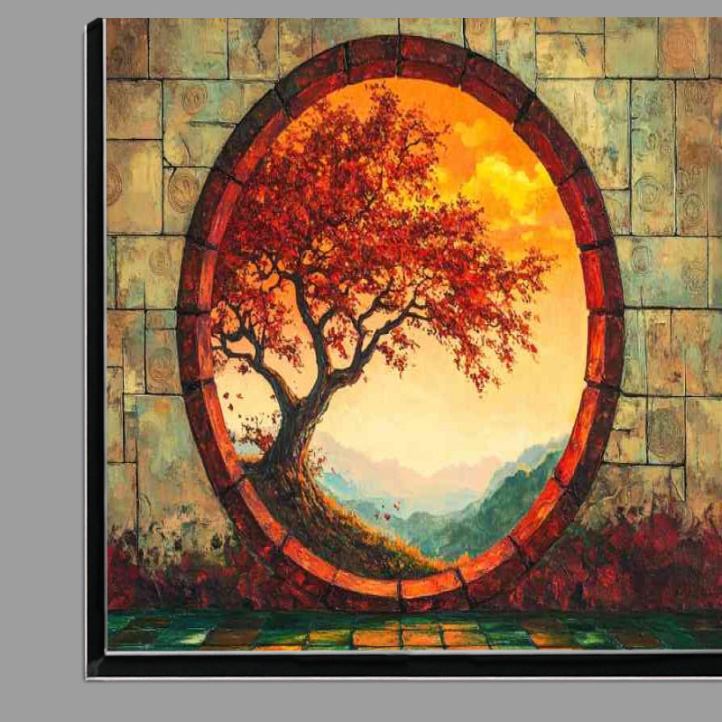 Buy Di-Bond : (An oil painting of a tree an ancient symbol for life)