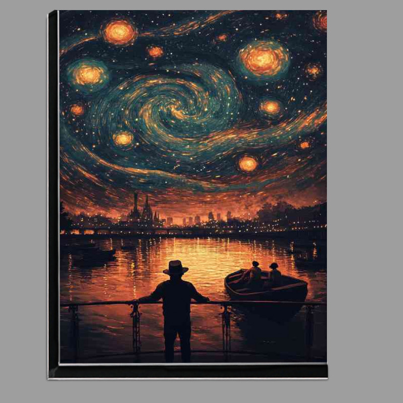 Buy Di-Bond : (A man stands on the bridge looking at the sea)