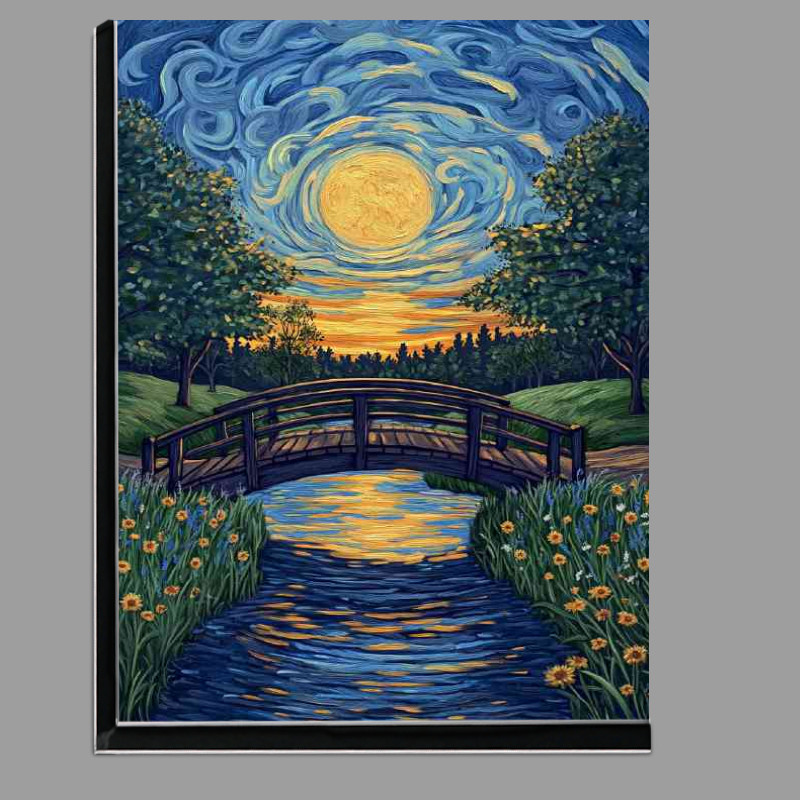 Buy Di-Bond : (Bridge over the river surrounded by trees and grass)