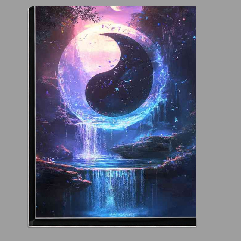 Buy Di-Bond : (Yin yang symbol with an ethereal glow surrounded by water)