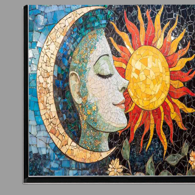 Buy Di-Bond : (Beautiful detailed painting of the moon and sun)