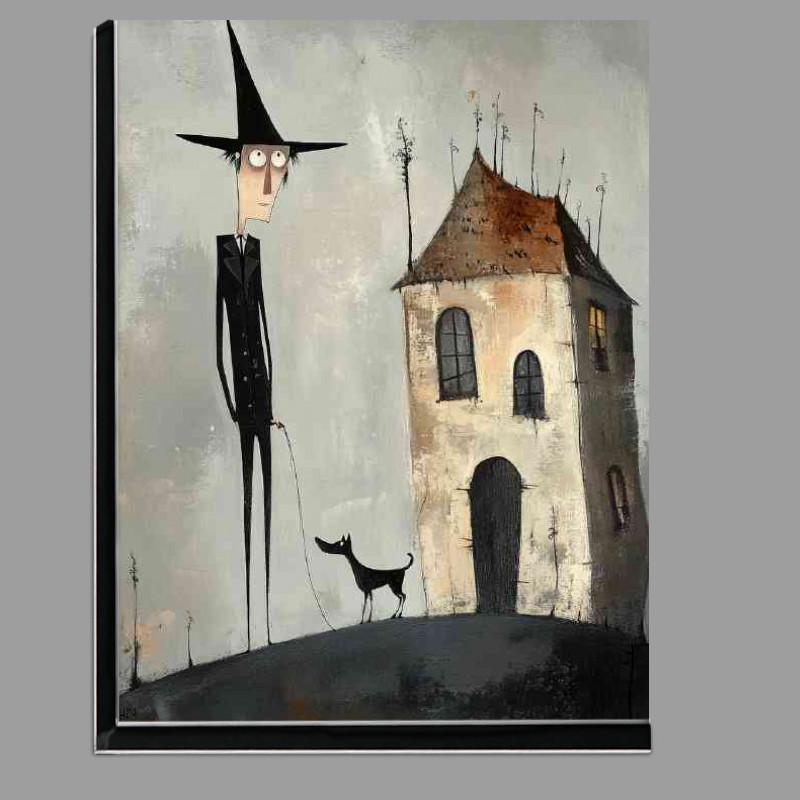 Buy Di-Bond : (A tall thin man with a pointy hat walking the dog)