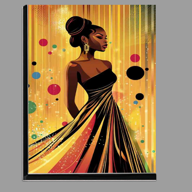 Buy Di-Bond : (Colorful African American woman in a long flowing dress beautiful)
