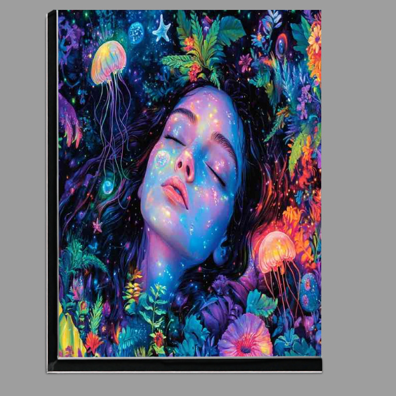 Buy Di-Bond : (Beautiful colorful painting of an angelic woman)