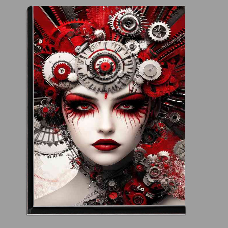 Buy Di-Bond : (Woman with red and black makeup wearing elaborate hat)