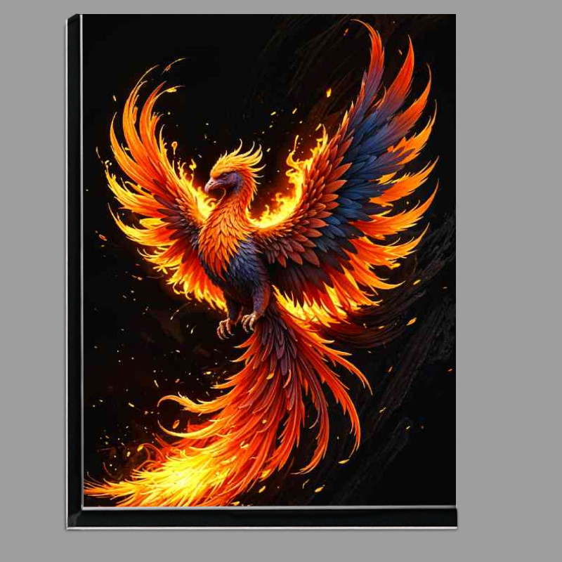 Buy Di-Bond : (Fiery colourful phoenix in flight)