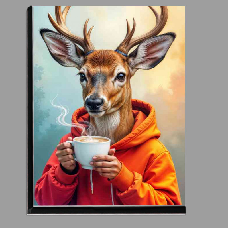 Buy Di-Bond : (Deer enjoying his morning coffee)