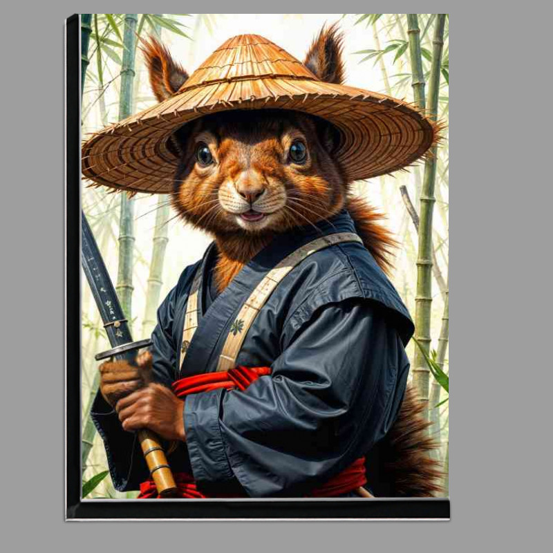Buy Di-Bond : (Red squirrel samurai warrior in bamboo forest)