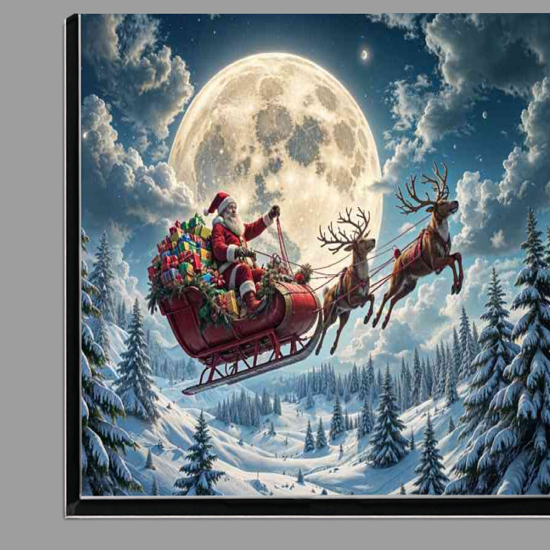 Buy Di-Bond : (farther christmas a red luxuary sled with a big bag of toys)