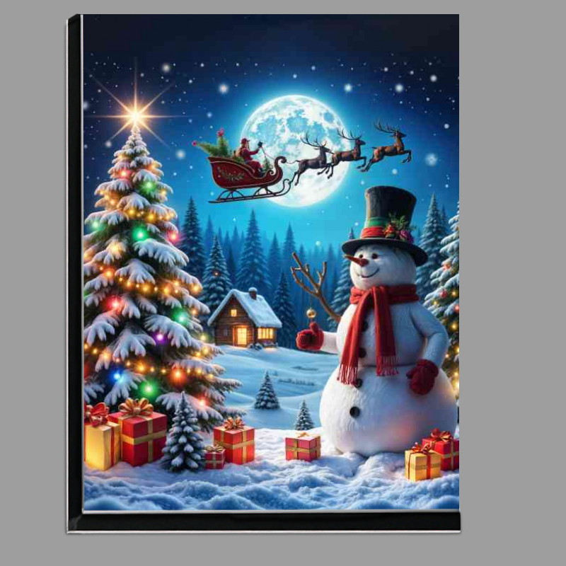 Buy Di-Bond : (The snowman and presents under the tree)