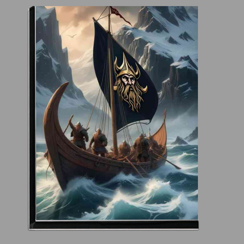 Buy Di-Bond : (Viking long ship in rough sea)