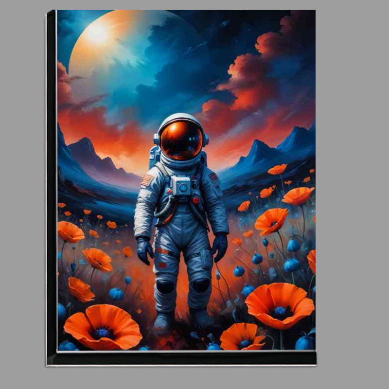 Buy Di-Bond : (Space man in a poppy field)