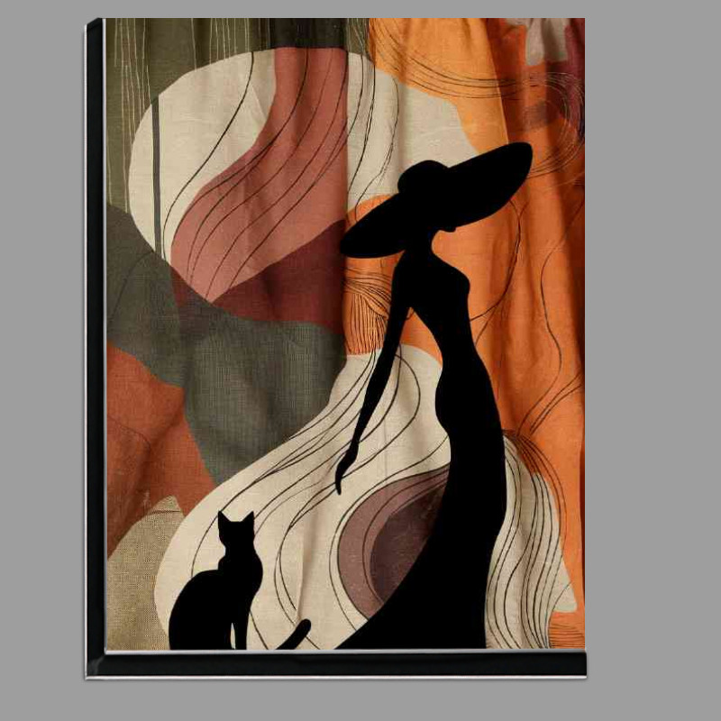 Buy Di-Bond : (Woman in a flowing black dress)