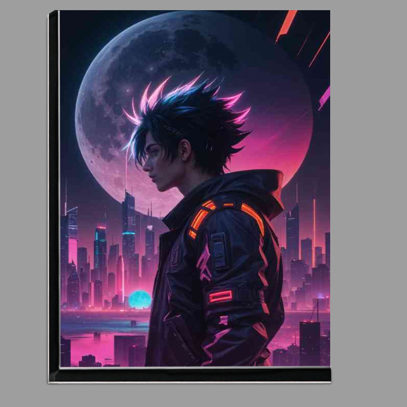 Buy Di-Bond : (Futuristic city skyline with a large moon in the background)