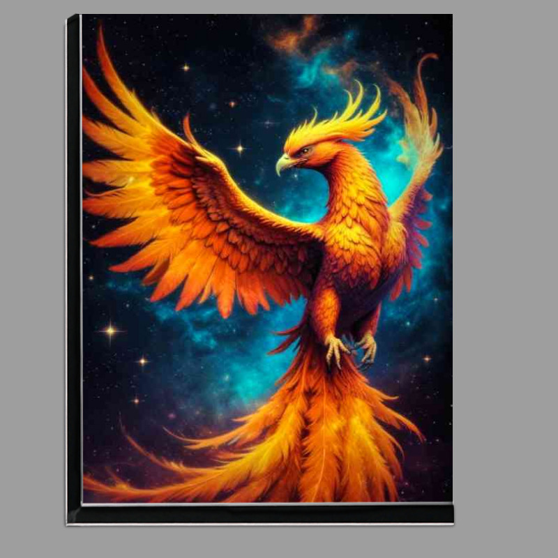 Buy Di-Bond : (Majestic fiery phoenix at night-studio)